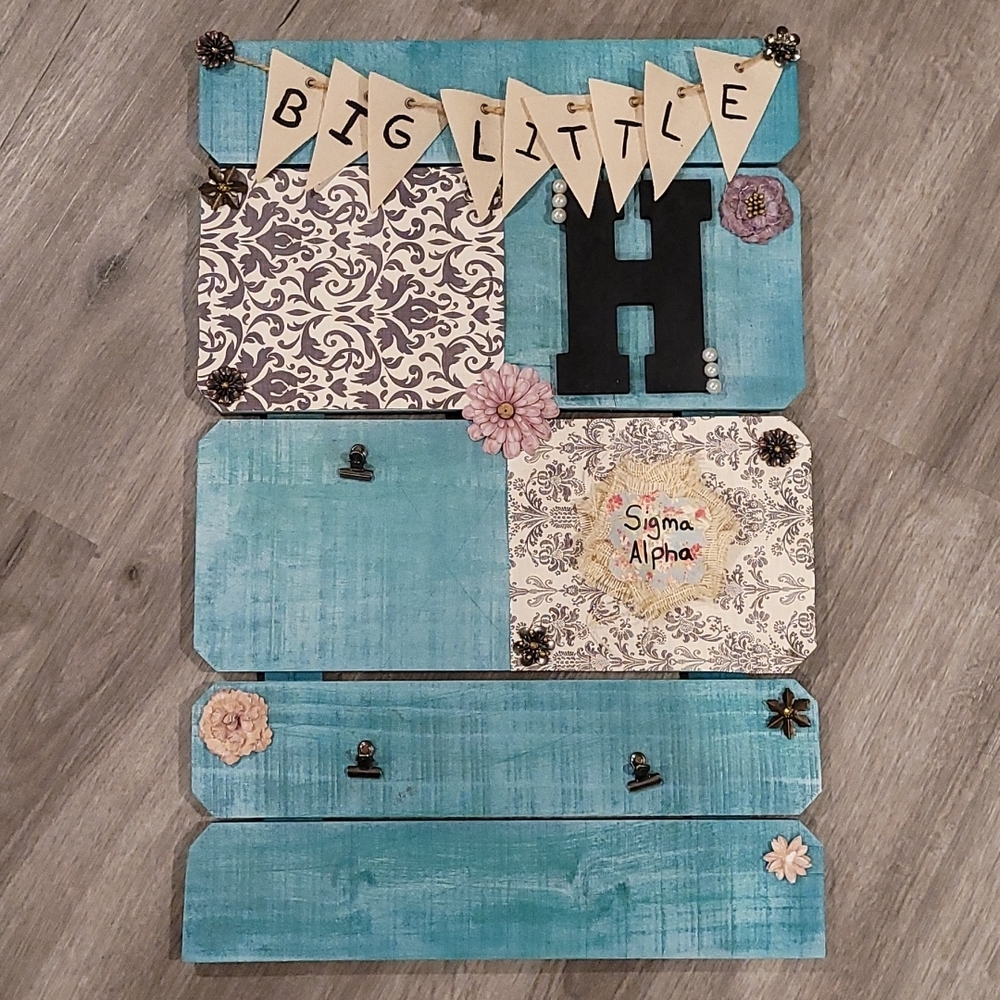 Sigma Alpha‎ Big Little picture board